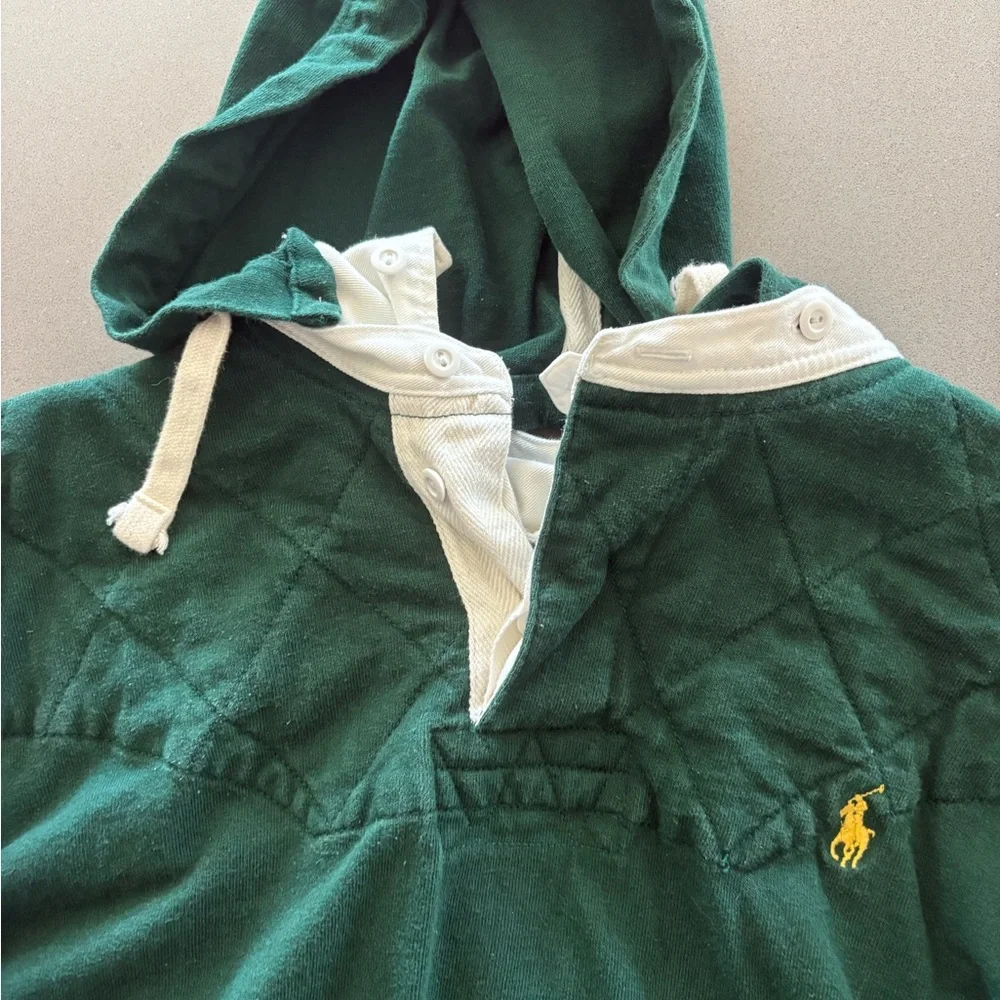 Ralph Lauren Green Hooded Sweatshirt - Picture 4 of 5